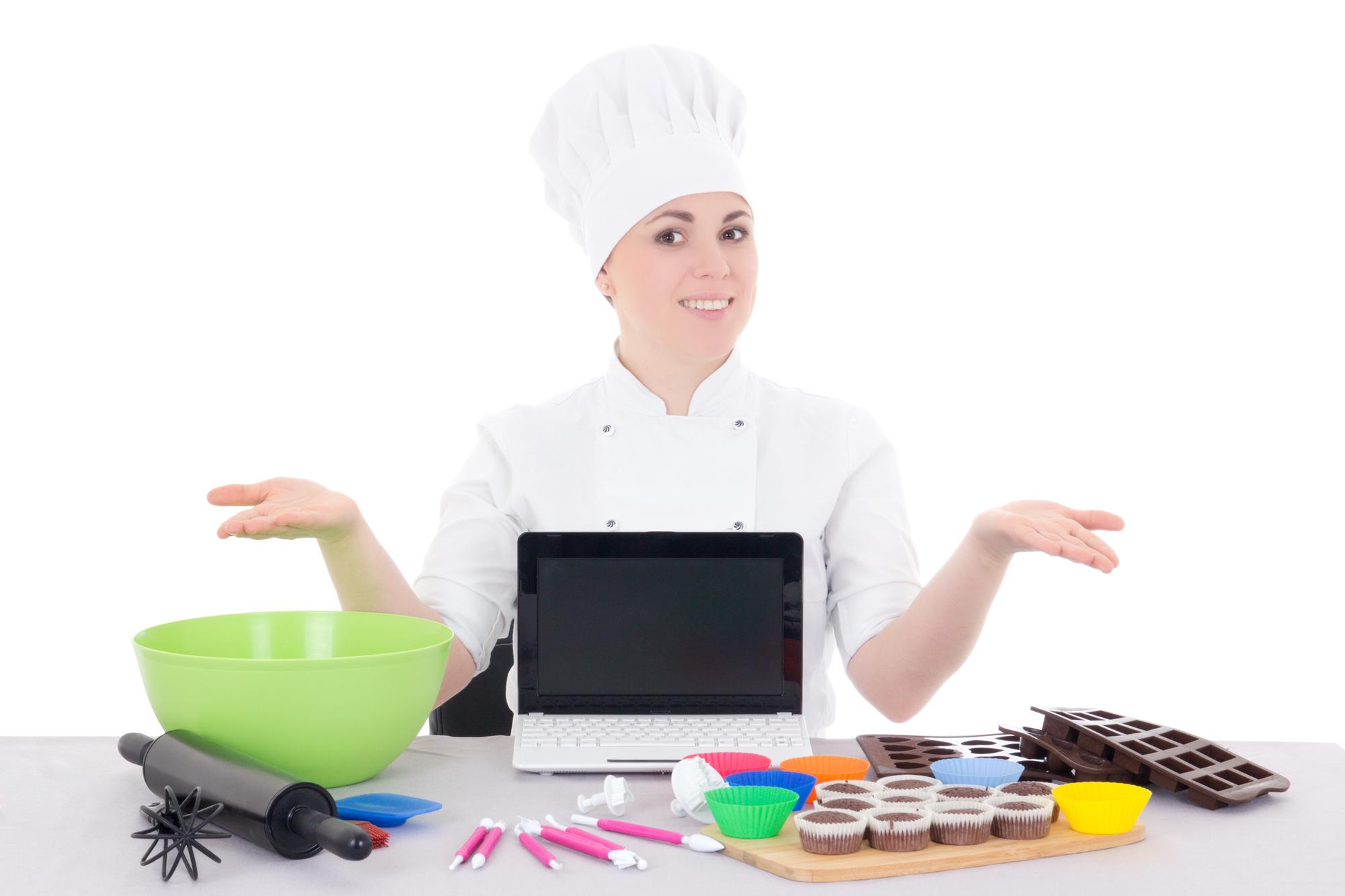 Chef demonstrating recipe in kitchen